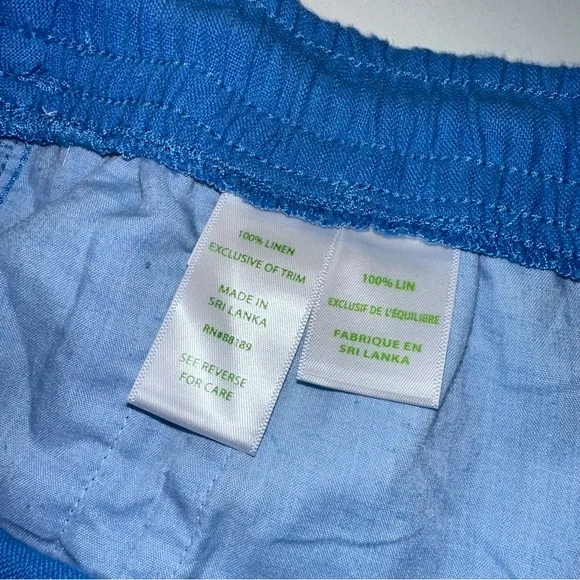 Lilly Pulitzer 100% Linen Blue Shorts - Picture 4 of 4
